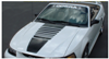 2003-04 Mustang V6 Full Fade Hood Decal Kit